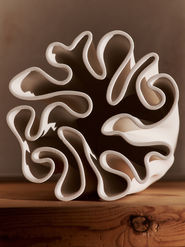 Dedali Vase 25 cm, blanc cassé