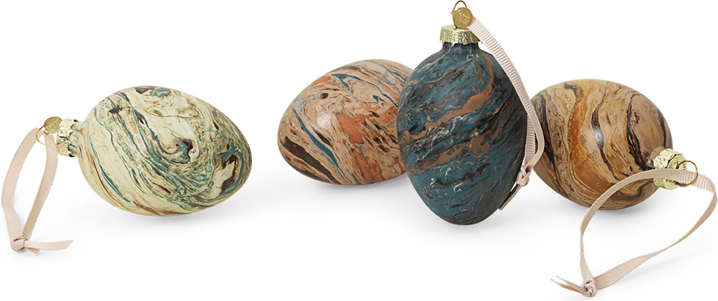 Dekoracje wiszące Easter Eggs marmurowe 4 szt.