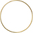 Dekoration til vægge Deco Frame cirkel 45 cm messing