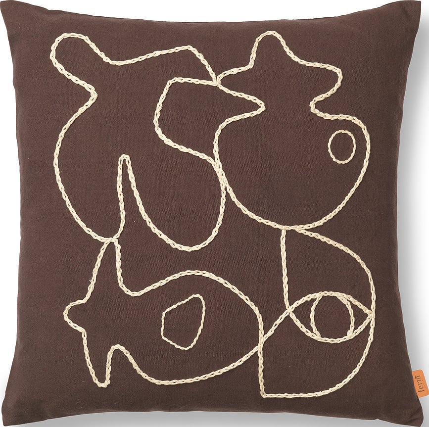 Декоративна възглавница Figure 50 x 50 см кафе