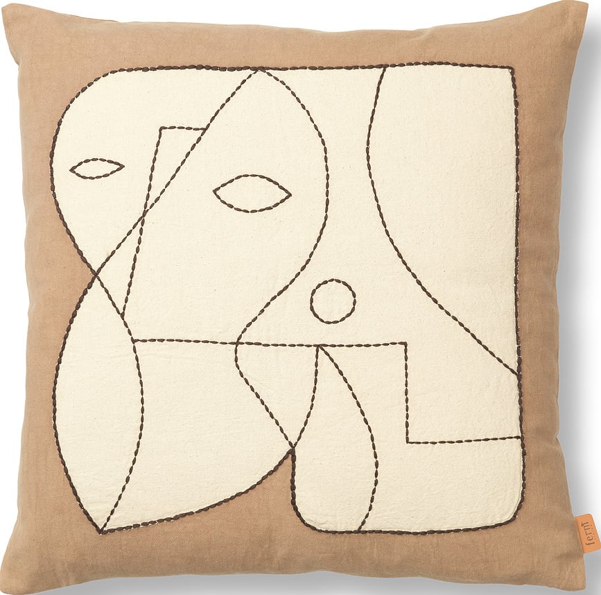 Декоративна възглавница Figure 50 x 50 см таупе