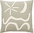 Dekoratívny vankúš Kove 50 x 50 cm sivo-zelený