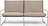 Desert Sand Gartensofa doppelt mit beigem Rahmen