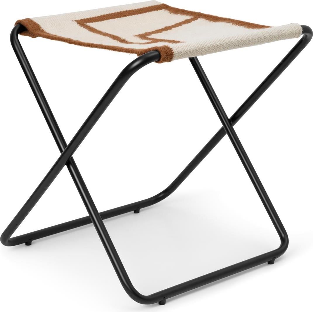 Desert Shape Hocker mit schwarzem Rahmen