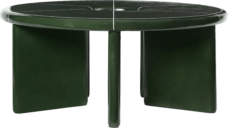 Deya Couchtisch 80 cm, dunkelgrün