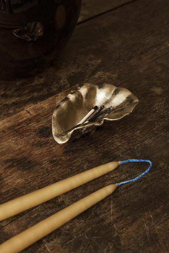 Dipped Κεριά, 15 cm, καφέ, 8 τμχ