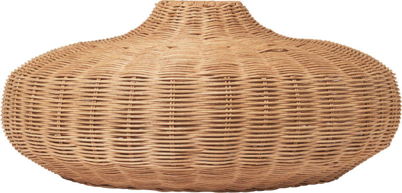 Disc Lampenschirm für Pendelleuchte, 49,5 cm, rattan