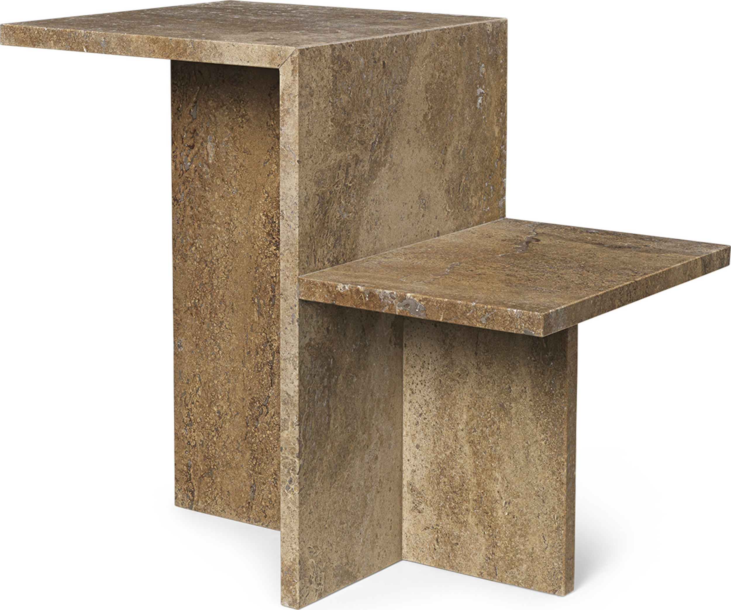 Distinct Travertine Tischchen braun