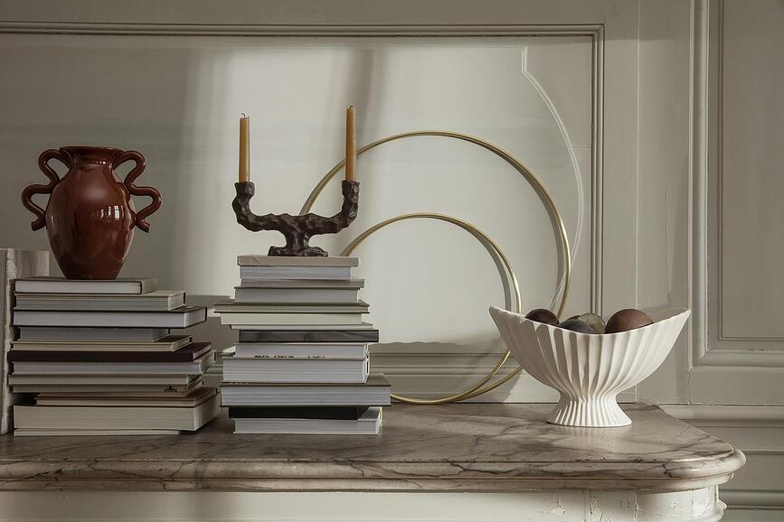 Dito Bougeoir simple, marron