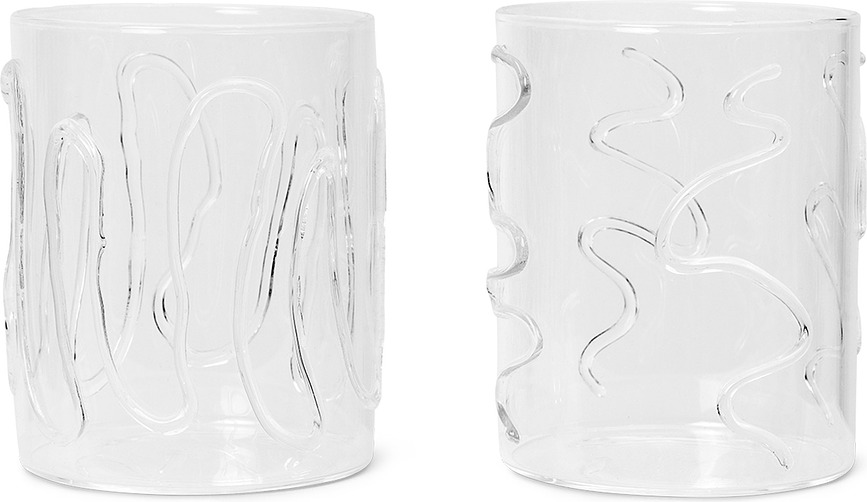 Doodle glas 350 ml, 2 stk.