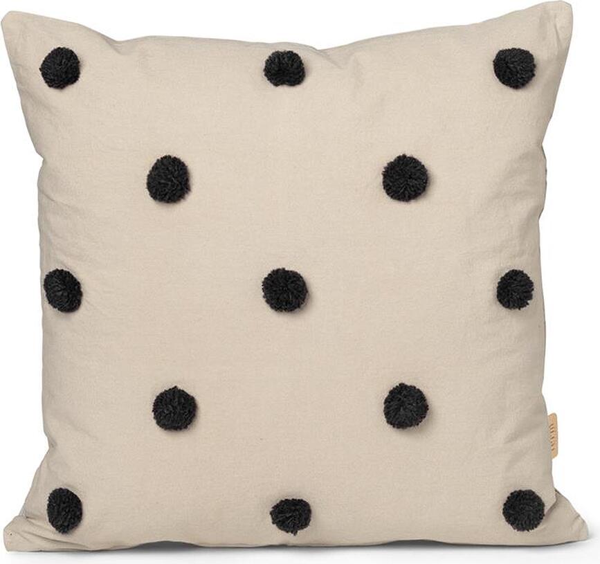 Dot Tufted Dekoratives Kissen beige