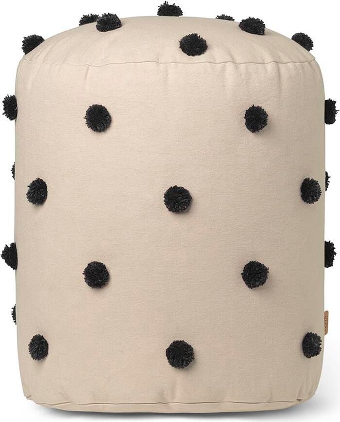 Dot Tufted Pouf beige