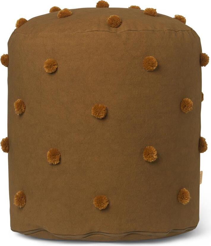Dot Tufted Pouf braun