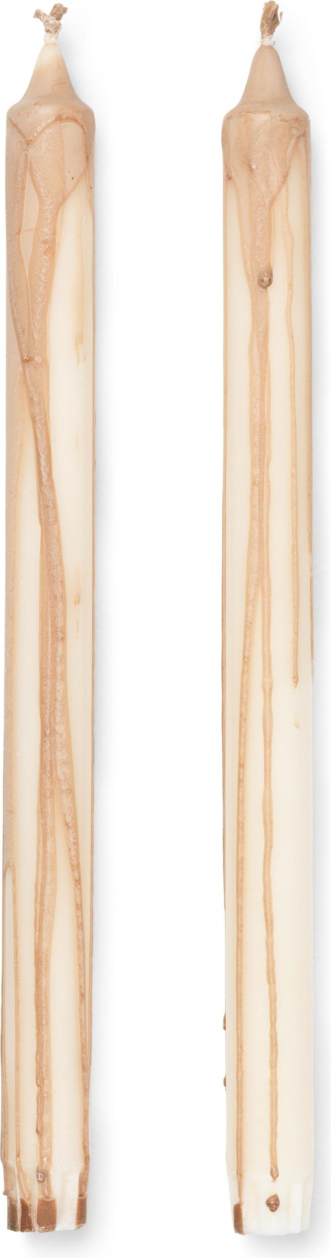 Dryp Kerzen 30 cm beige 2 St.