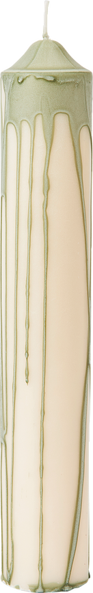 Dryp Pillar Svijeća 30 cm svijetlozelena