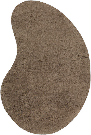 Dywan Forma 103 x 155 cm brązowy wełniany