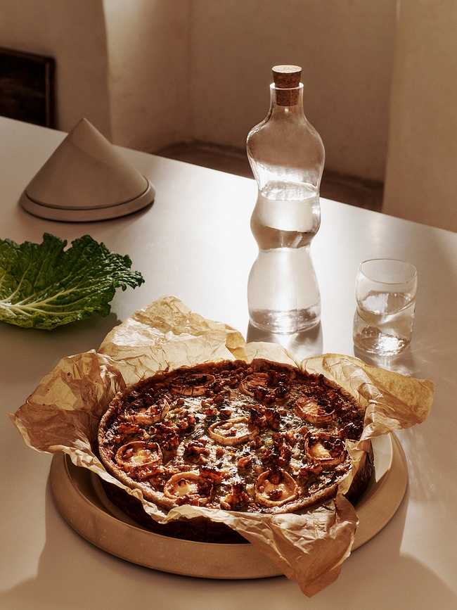 Erena Plat de Service 35 cm, crème