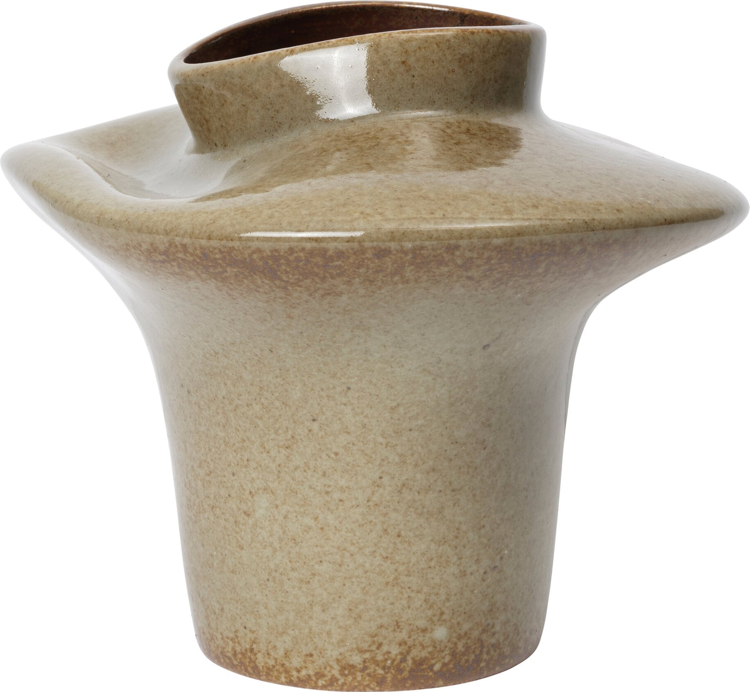 Evio Vase 22 cm, Oliv