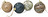 Ferm Living Julkulor L, marmor, 4 st