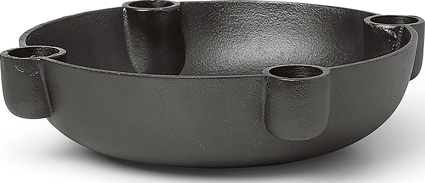 Ferm Living Κηροπήγιο, 20 cm, μαύρο αλουμίνιο