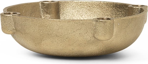 Ferm Living Kerzenständer 14,6 cm goldfarben aus Messing