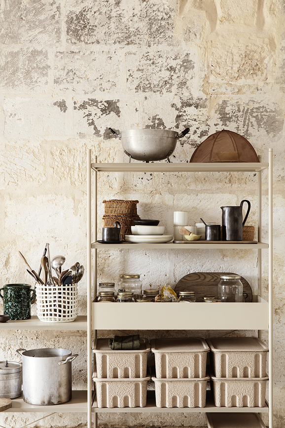 Ferm Living Košara za pohranu 21 cm keramička kašmir