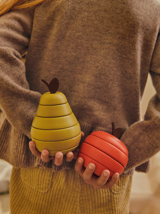 Ferm Living Παζλ, μήλο και αχλάδι, 2 τμχ