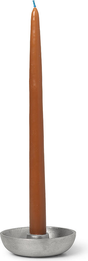 Ferm Living Svečnik pladenj, 10 cm, aluminijast