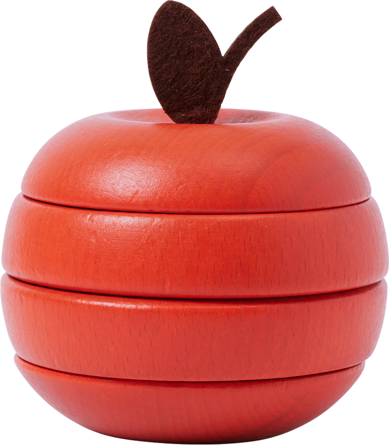 Ferm Living Puzzle pomme et poire, Lot de 2