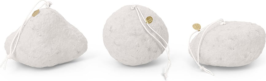 Ferm Living Snježne Kugle božićne 3 kom.