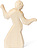 Figura decorativa de madera Ferm Living Anna