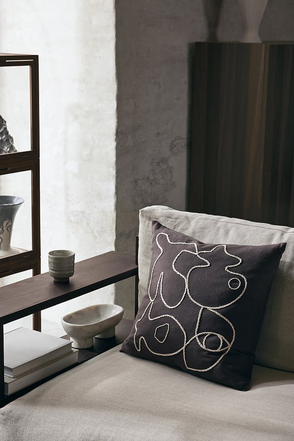 Figure Dekorativni Jastuk 50 x 50 cm sivo-plavi