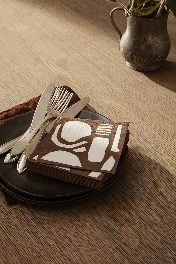 Flow Assiette grande, noire