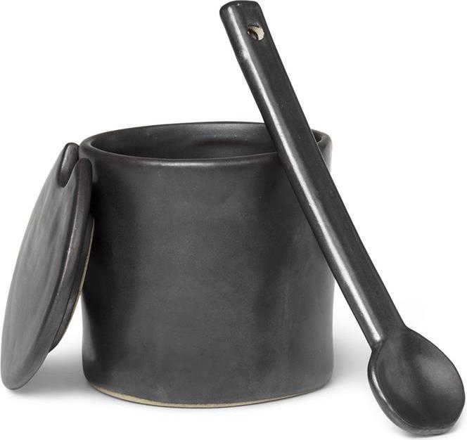 Flow Marmeladenglas schwarz