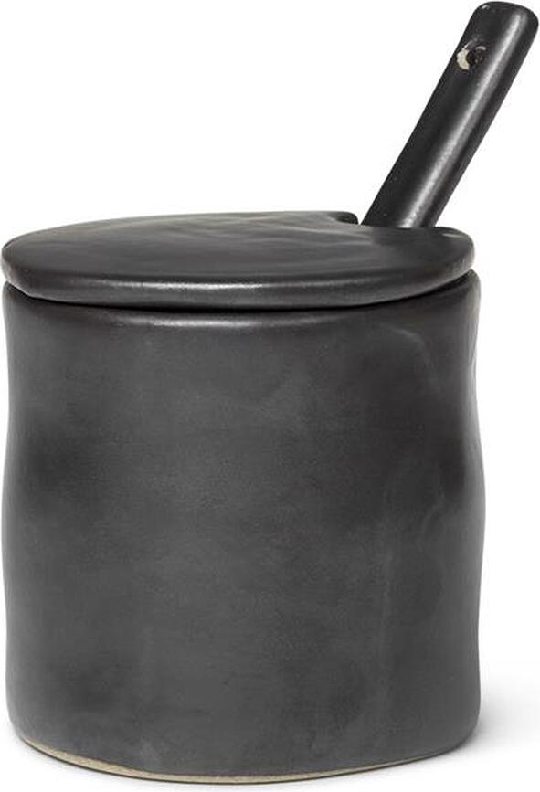 Flow Pot pour confiture, noir