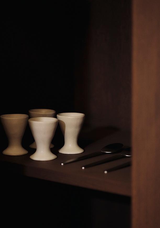 Flow Čašice za Jaja prljavo bijele 2 kom.