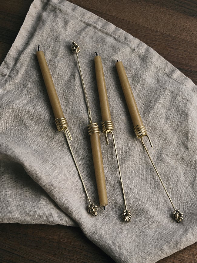 Forest Svijećnjaci za božićno drvce mjedeni 4 kom.