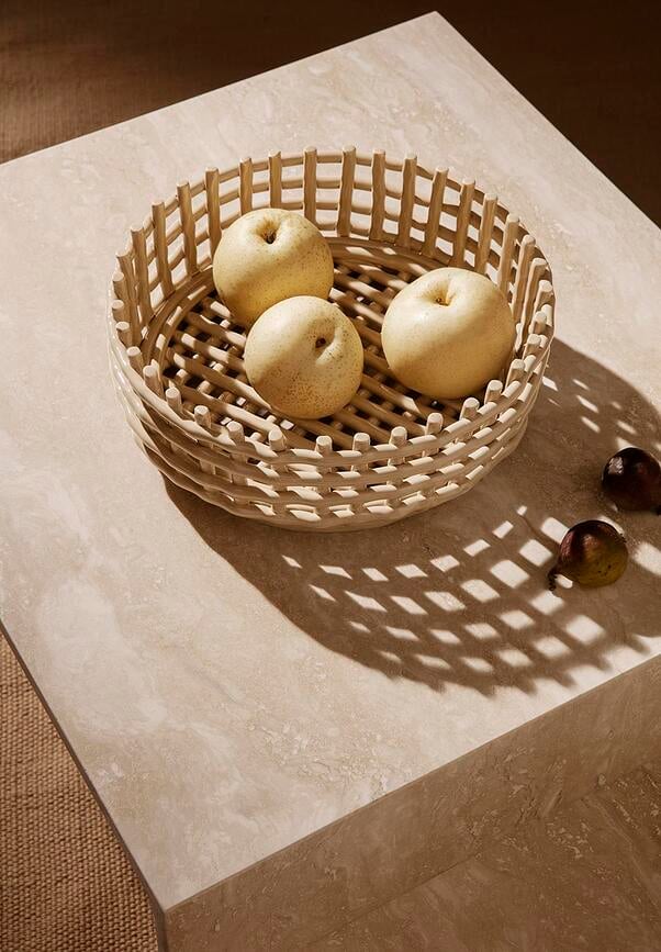 Frutero de cerámica Ceramic, color cachemira