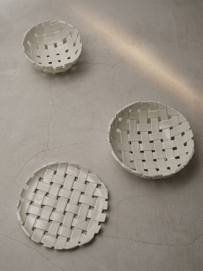 Bandeja de servir Plait, 30 cm, blanco roto