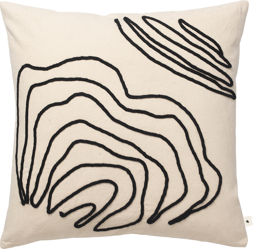 Funda de Cojín decorativa Jot, 50 x 50 cm, crema