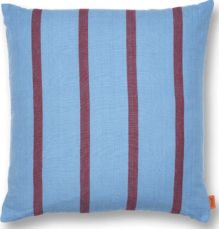 Grand Kissenbezug gestreift 50 x 50 cm, blau