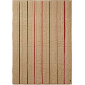 Grand Picknick-Decke 120 x 170 cm gestreift braun-rot