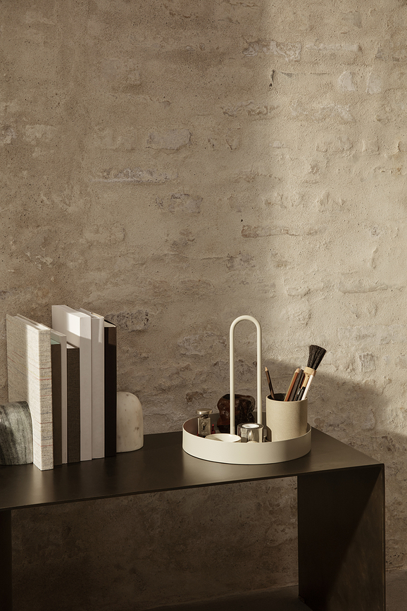 Grib Pladanj s ručkom svijetlosivi