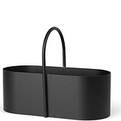 Grib Storage basket with handle black