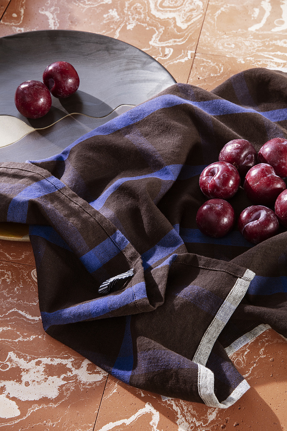 Hale Torchon de Cuisine à rayures, bleu