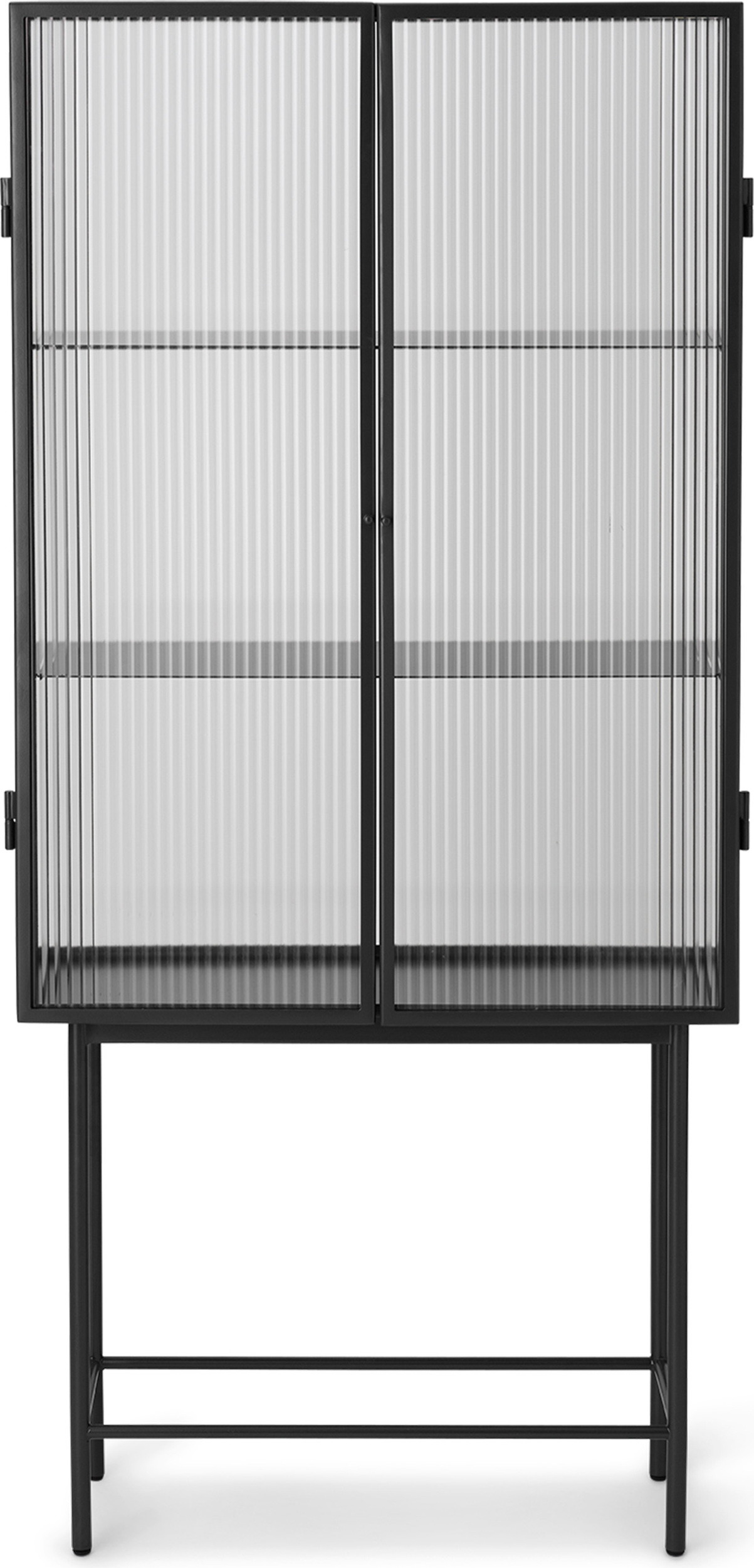 Haze Vitrine 155 cm, schwarz