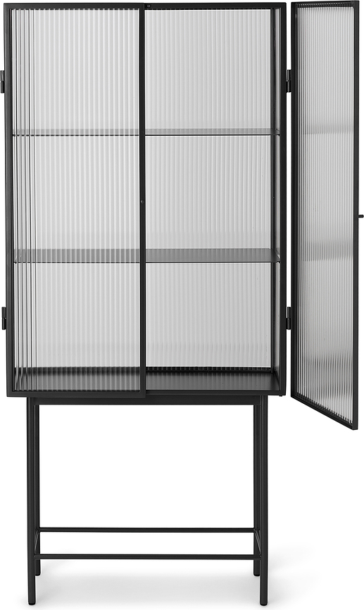 Haze Vitrine 155 cm, schwarz