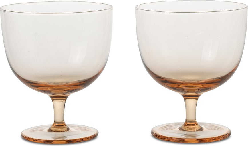 Host Verres à Eau, rose clair, Lot de 2