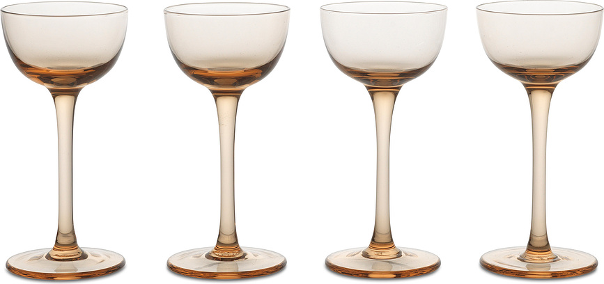 Host Verres à Liqueur, rose clair, Lot de 4