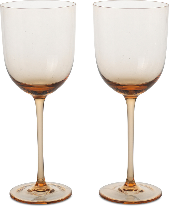 Host Verres à Vin Blanc, rose pâle, Lot de 2